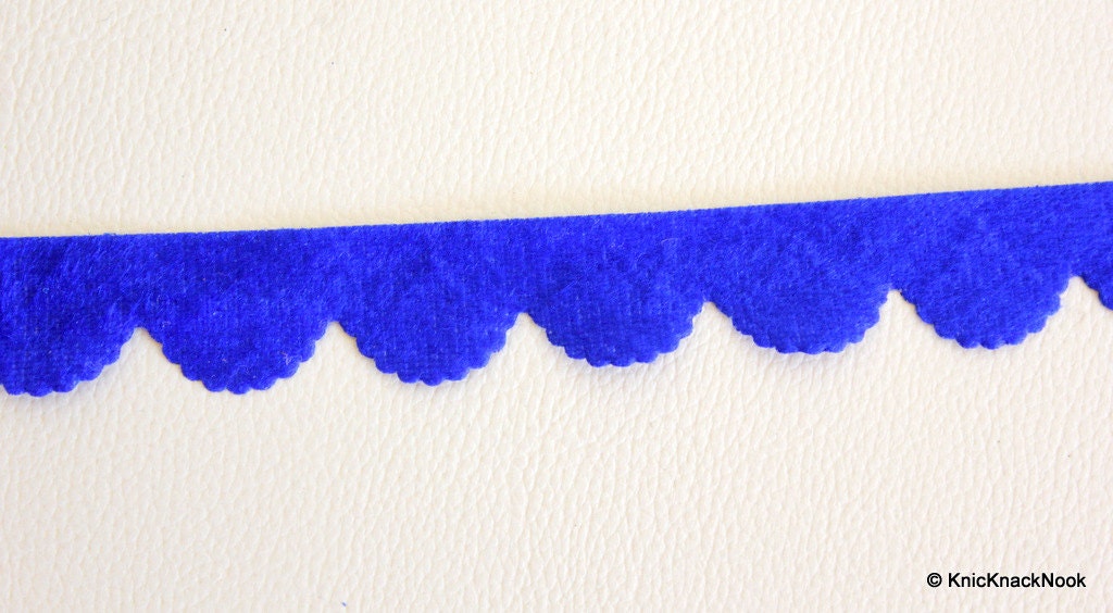 Wholesale Soft Blue Scallop Lace Trim, Approx. 20mm