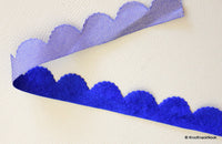 Thumbnail for Wholesale Soft Blue Scallop Lace Trim, Approx. 20mm