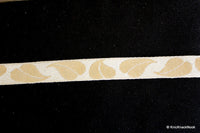 Thumbnail for Wholesale Beige And Gold Embroidery Lace Trim, Approx. 16mm Wide - 140316L49