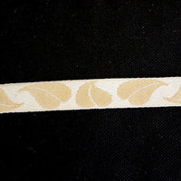 Thumbnail for Beige And Gold Embroidery Lace Trim, Approx. 16mm Wide