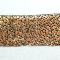 Thumbnail for Black And Gold Shimmer Lace Trim, Approx. 43mm wide