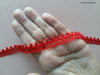 Thumbnail for Wholesale Red 9 Yards Lace Trims 10mm Wide, Fringe Trimming, Decorative Fringe Tape