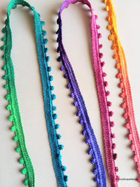 Thumbnail for Wholesale Multicoloured 9 Yards Lace Trims 10mm Wide