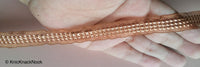 Thumbnail for Blue / Brown / Pink Sheer Fabric Lace Trim With Sequins, Approx. 15 mm wide - 200317L338/39/40