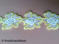 Thumbnail for Wholesale Venise Floral Embroidery Lace Trim. Approx. 55mm Wide, Decorative Costume Trim, Trim By 9 Yards