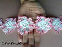 Thumbnail for Wholesale Venise Floral Embroidery Lace Trim. Approx. 55mm Wide, Decorative Costume Trim, Trim By 9 Yards