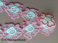 Thumbnail for Wholesale Venise Floral Embroidery Lace Trim. Approx. 55mm Wide, Decorative Costume Trim, Trim By 9 Yards