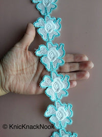 Thumbnail for Wholesale Venise Floral Embroidery Lace Trim. Approx. 55mm Wide, Decorative Costume Trim, Trim By 9 Yards