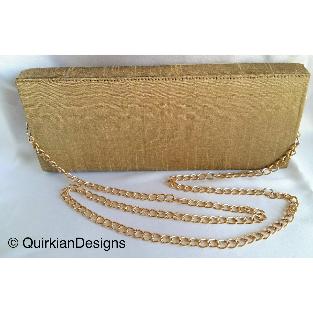 Copper Off White Embroidered Clutch by Ethnic Crafts for rent online |  FLYROBE