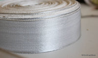 Thumbnail for Wholesale Silver Trim, Fabric Lace Trim, Approx. 48mm Wide