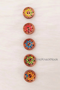 Thumbnail for Natural Wood Round Buttons