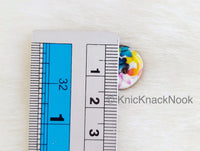 Thumbnail for Butterflies Print Multicoloured Round Wood Buttons