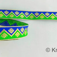 Thumbnail for Floral Jacquard Trim Decorative Trim Fashion Trim, Ribbon Sash, Indian Trim