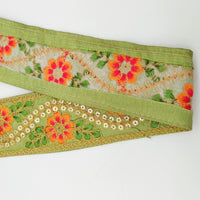 Thumbnail for Green Art Silk Trim