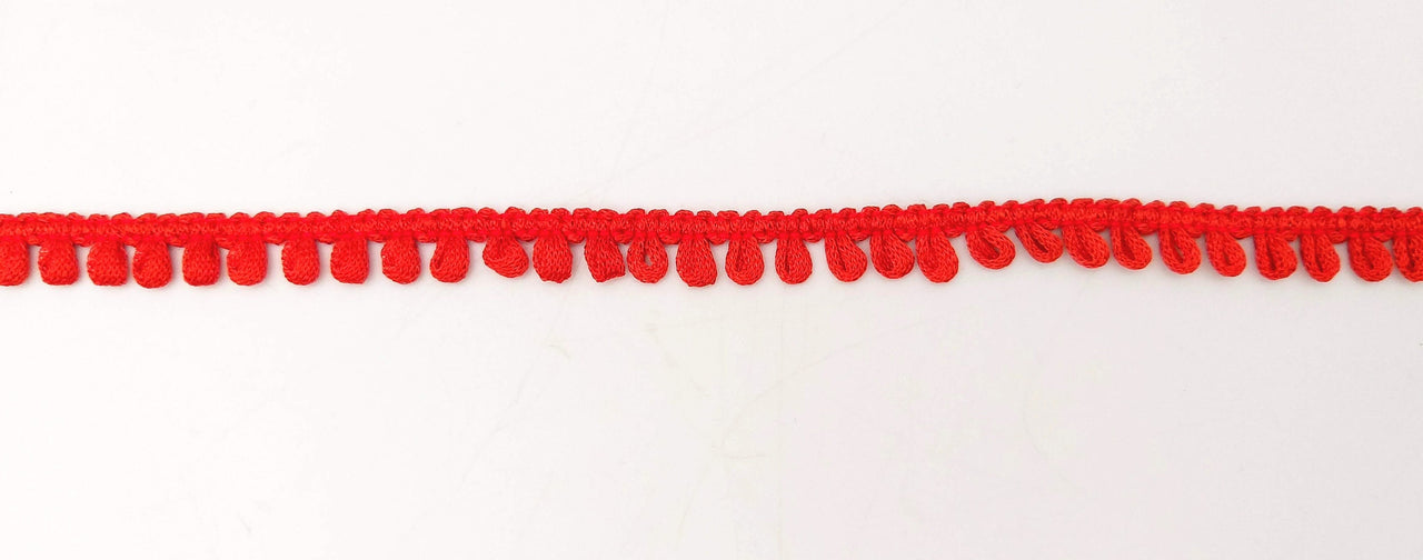 Red Thread Lace, 9 Yards, Embroidery Lace Trims