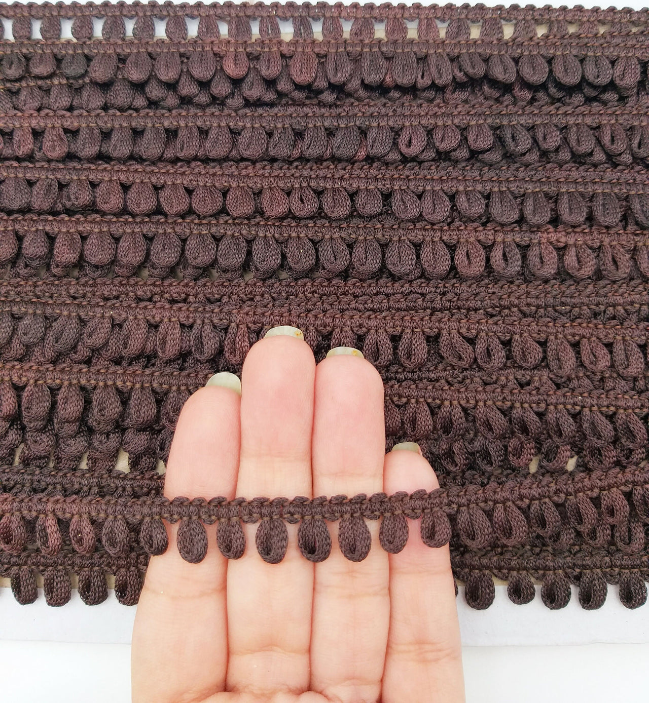 Brown Thread Lace, 9 Yards, Embroidery Lace Trims