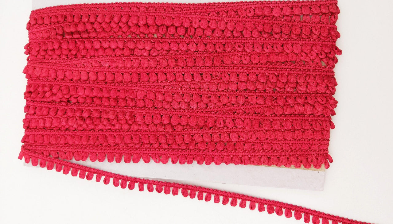 Brick Red Thread Lace, 9 Yards, Embroidery Lace Trims