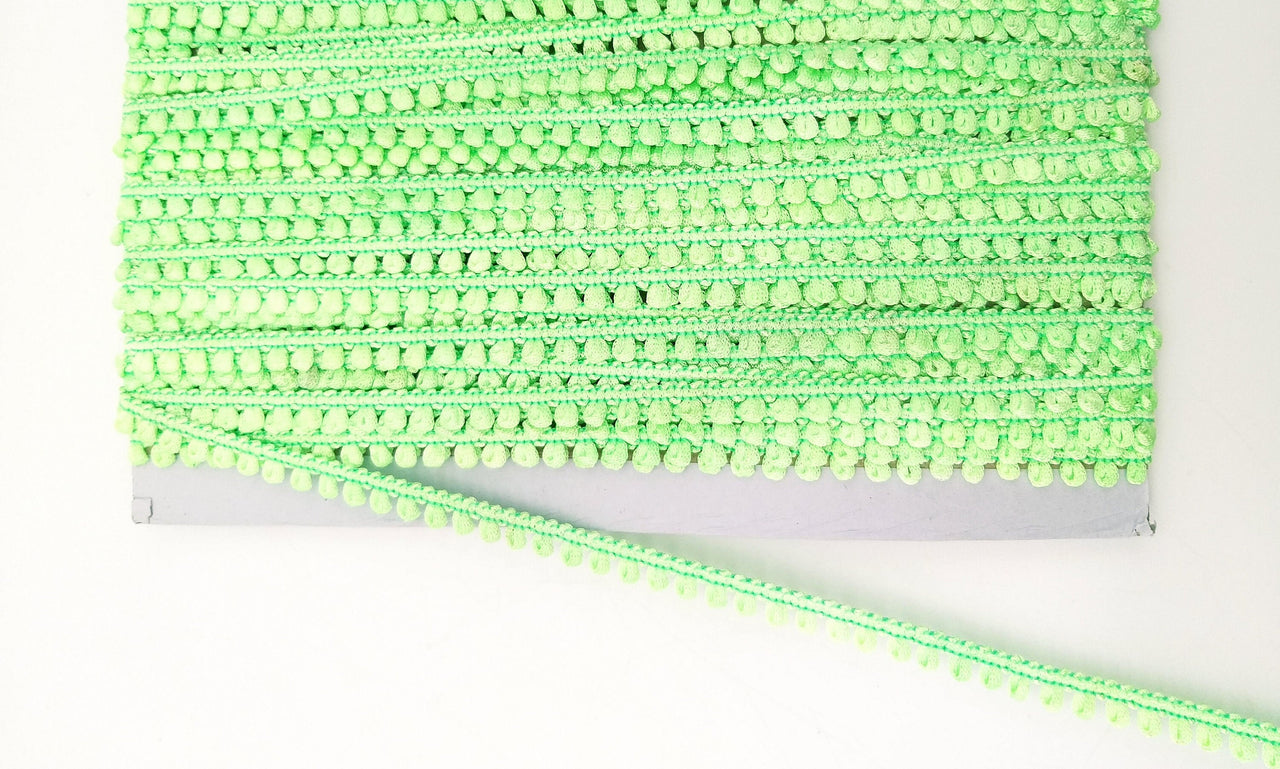 Reef Green Thread Lace, 9 Yards, Embroidery Lace Trims