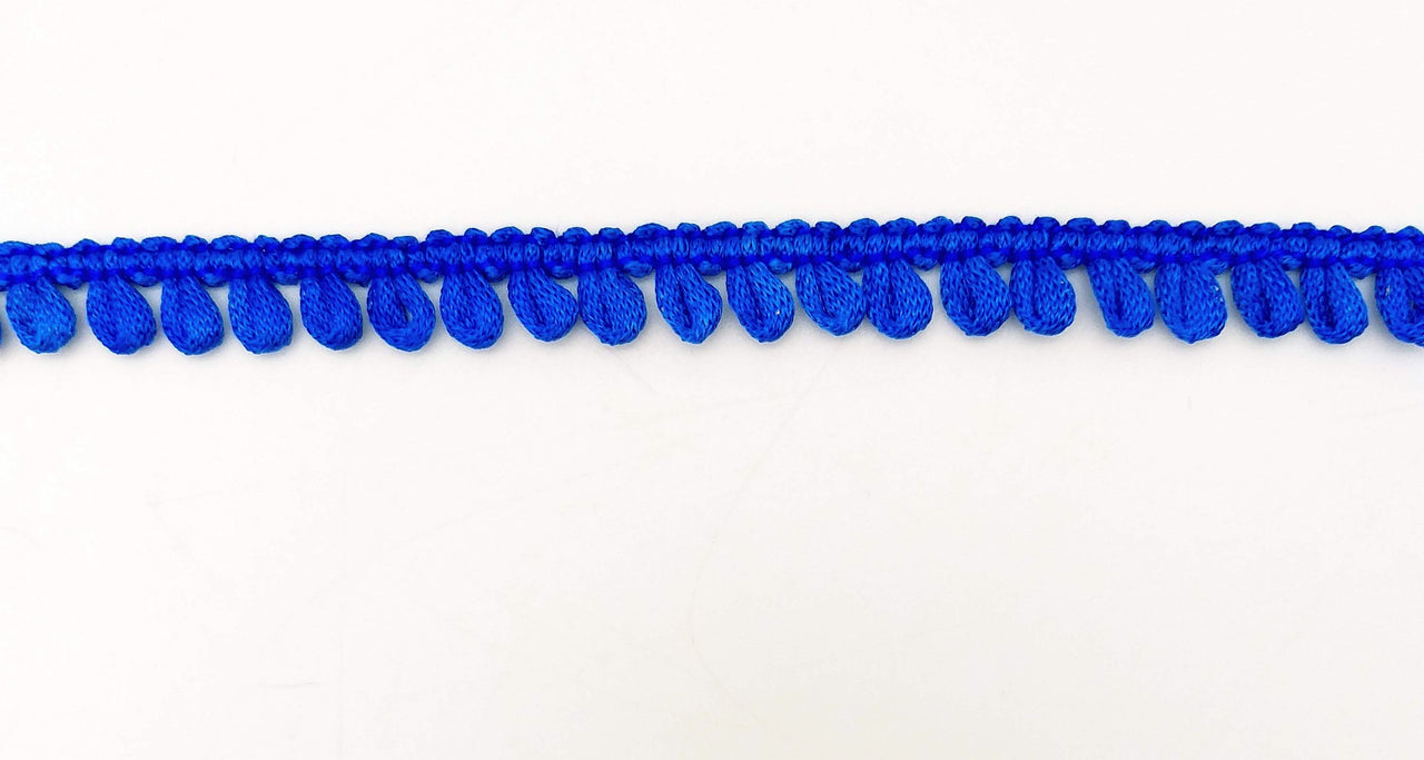 Royal Blue Thread Lace, 9 Yards, Embroidery Lace Trims