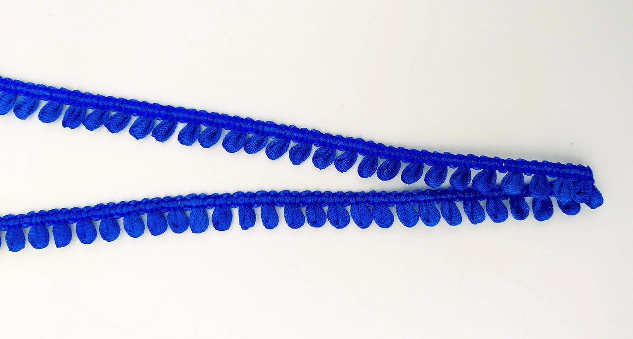 Royal Blue Thread Lace, 9 Yards, Embroidery Lace Trims