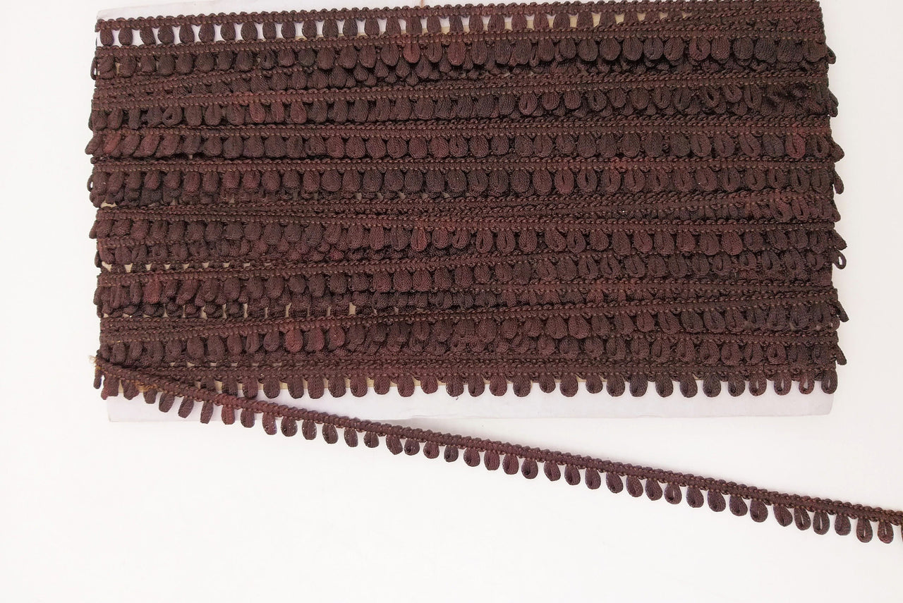 Brown Thread Lace, 9 Yards, Embroidery Lace Trims