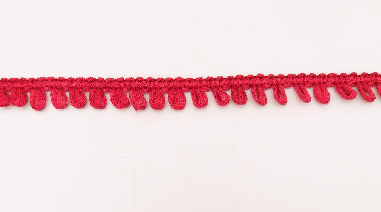 Brick Red Thread Lace, 9 Yards, Embroidery Lace Trims