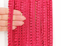 Thumbnail for Brick Red Thread Lace, 9 Yards, Embroidery Lace Trims