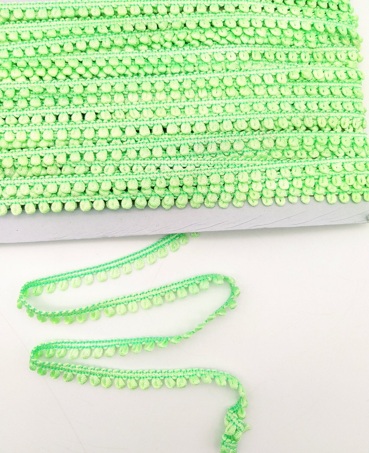 Reef Green Thread Lace, 9 Yards, Embroidery Lace Trims