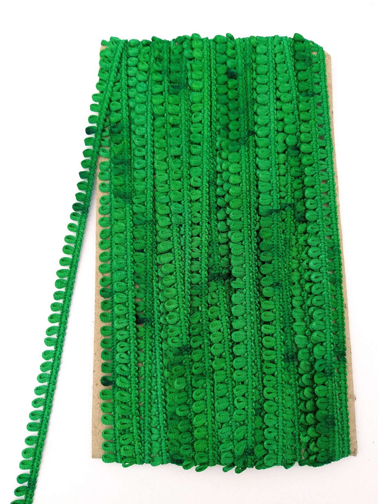 Green Two Tone Thread Lace, 9 Yards, Embroidery Lace Trims