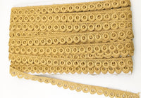 Thumbnail for 9 Yards Beige Embroidery Polyester Lace Trim, Approx. 18mm Wide, Fringe Trim