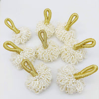 Thumbnail for White Bead Tassels Latkan, Indian Latkans, Sewing Latkans