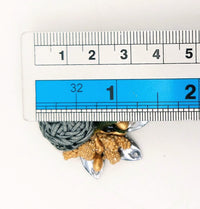 Thumbnail for Handmade Grey Floral Applique with Beads, Flower Motifs x 3