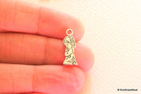 Thumbnail for Girl Praying Silver Tone Charms x 5