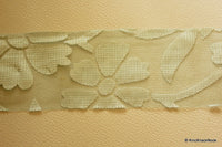 Thumbnail for Blue Flower Net Lace Trim, Approx. 50 mm wide