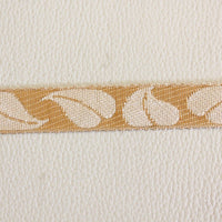 Thumbnail for Beige And Gold Embroidery Lace Trim, Approx. 16mm Wide